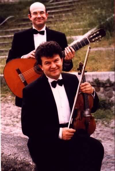 G. Grano with the violinist Vadim Brodsky